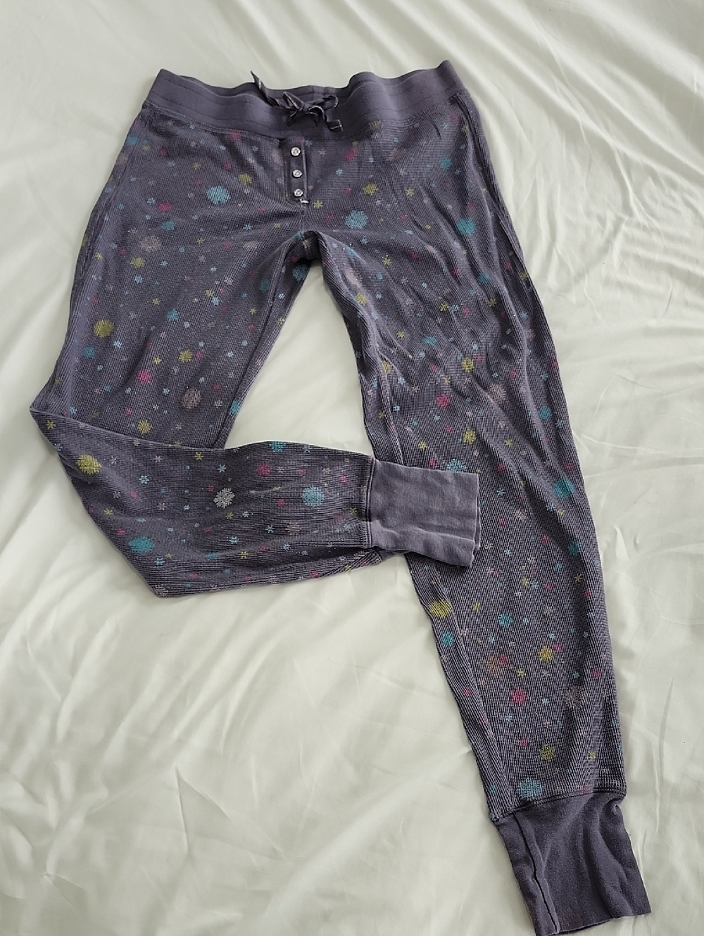 Y2k Victorias Secret Waffle Knit Pajama Pant Ladies Small